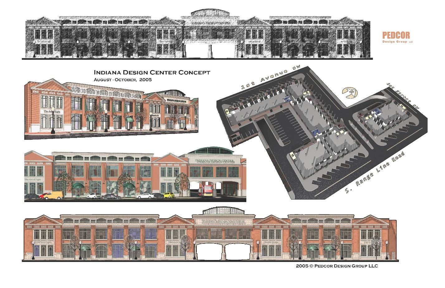 Indiana Design Center concept illustration