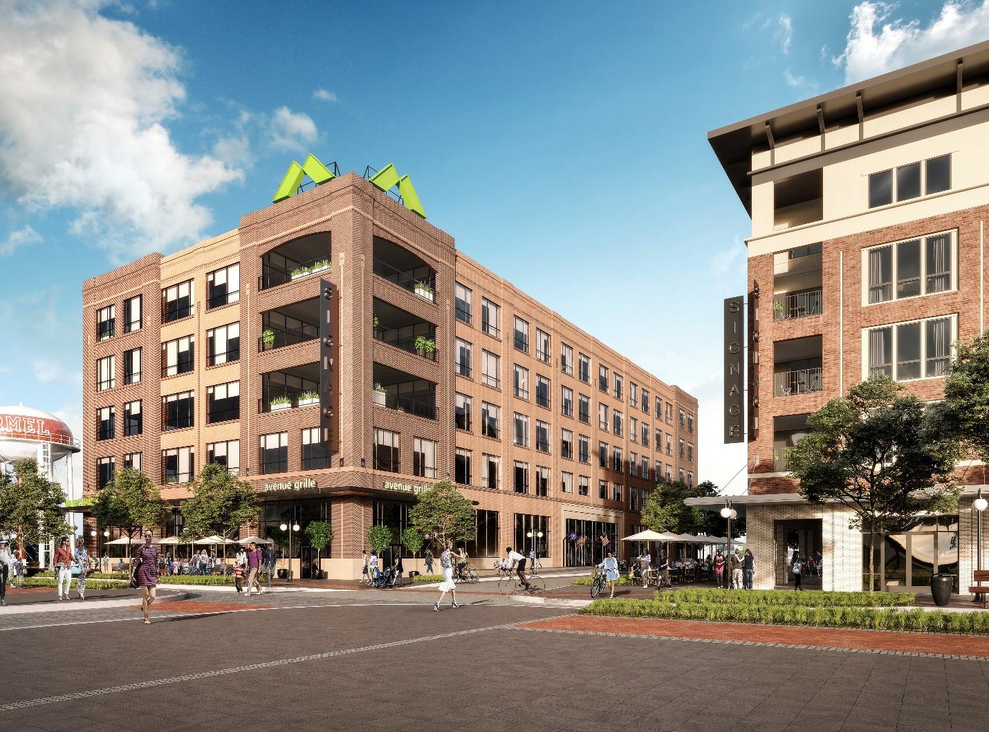 Merchants Bank rendering with view from across the street