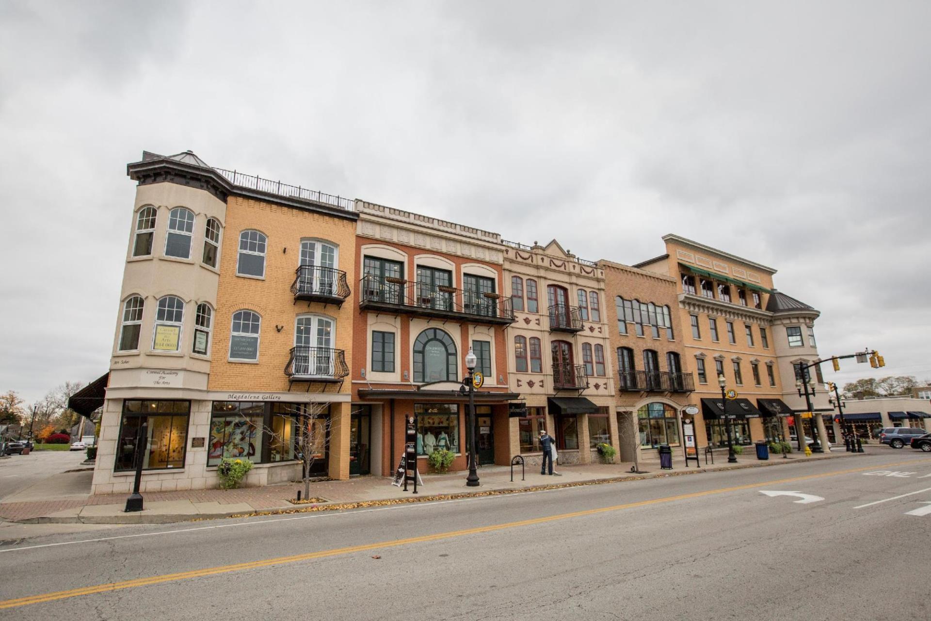 street view of shops