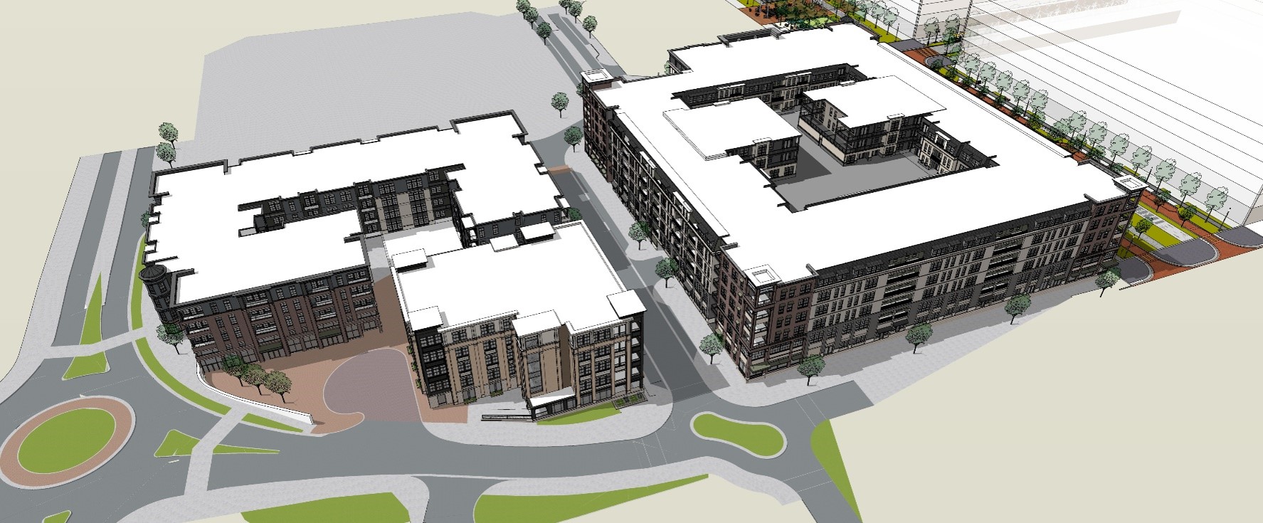 Monon Square North Rendering